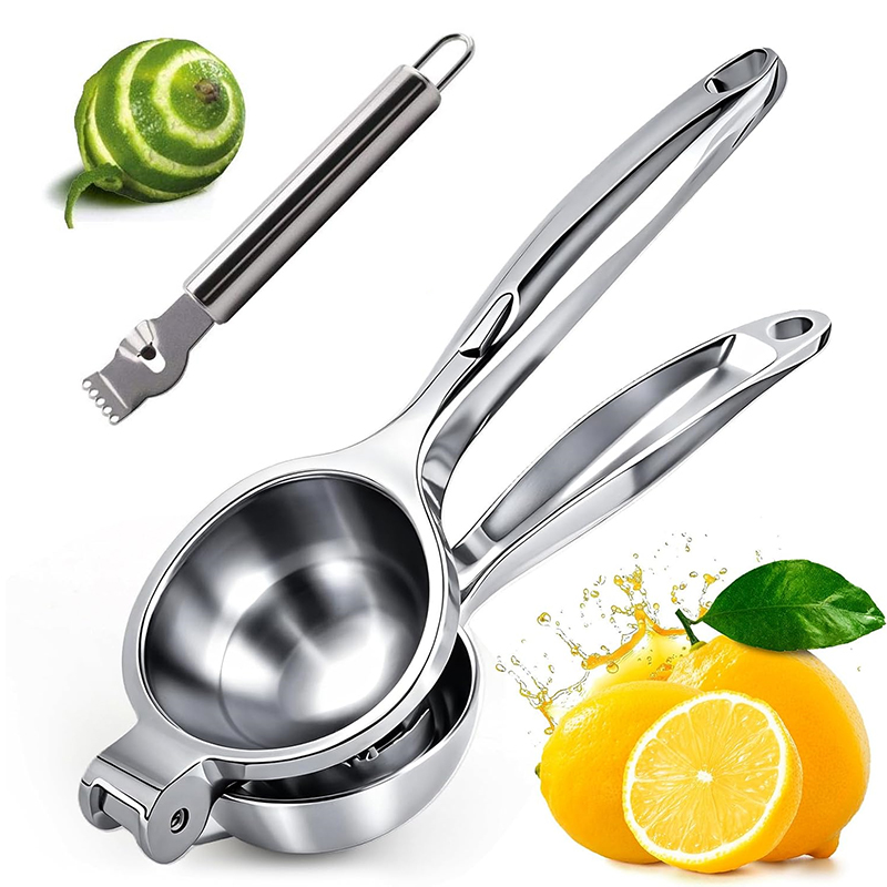 Citrus Lemon Squeezer - ที่คั้นน้ำมะนาวแบบมือ ทำจากโลหะผสมสังกะสี ที่คั้นน้ำผลไม้แบบมือ ทนทาน ที่บีบมะนาว ที่คั้นน้ำผลไม้ในครัว