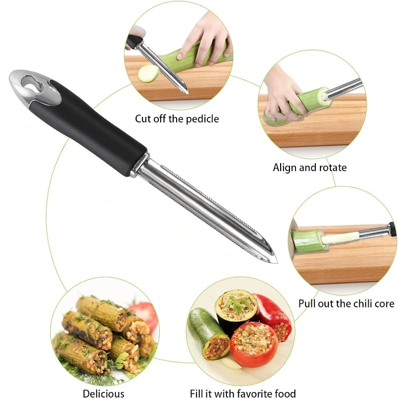 เครื่องมือคว้านเมล็ดผลไม้แบบพก - Apple Corer Slicer บทวิจารณ์และราคา