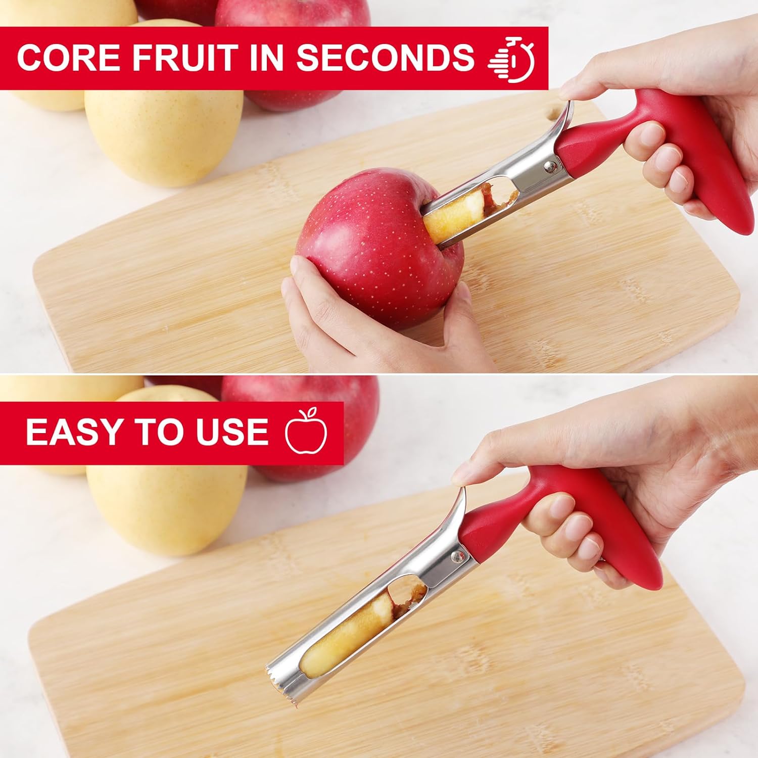 เครื่องมือคว้านแกนแอปเปิ้ลในคร - Apple Corer Slicer บทวิจารณ์และราคา