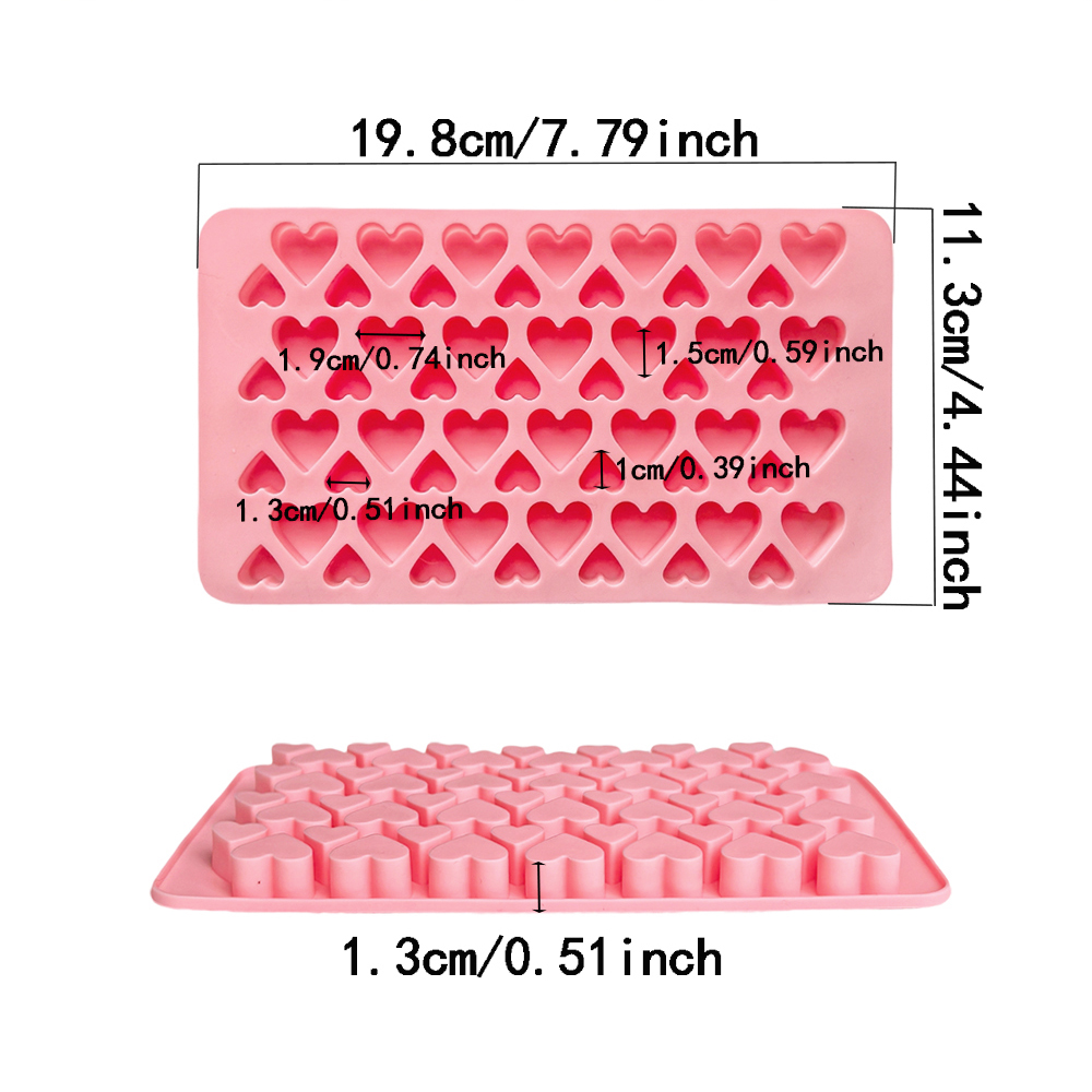 56 ช่องขนาดรูปหัวใจช็อกโกแลตซิ - Silicone Mold Baking บทวิจารณ์และราคา