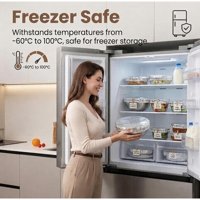 ฝาปิดชามอะลูมิเนียมฟอยล์แบบใช้ - Kitchen Gadgets Everyone Needs บทวิจารณ์และราคา