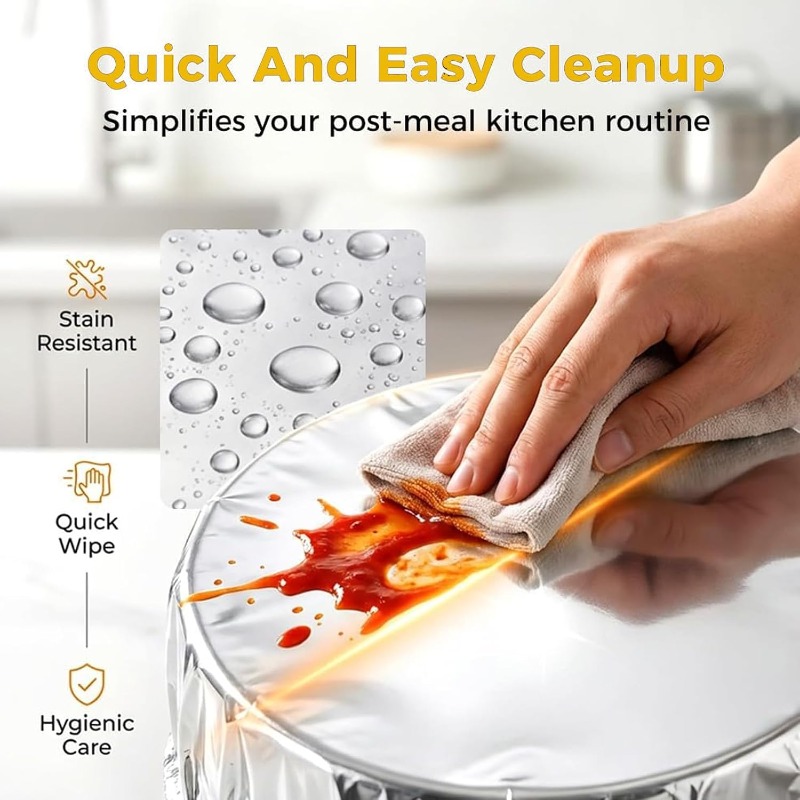 ฝาปิดชามอะลูมิเนียมฟอยล์แบบใช้ - Kitchen Gadgets Everyone Needs บทวิจารณ์และราคา