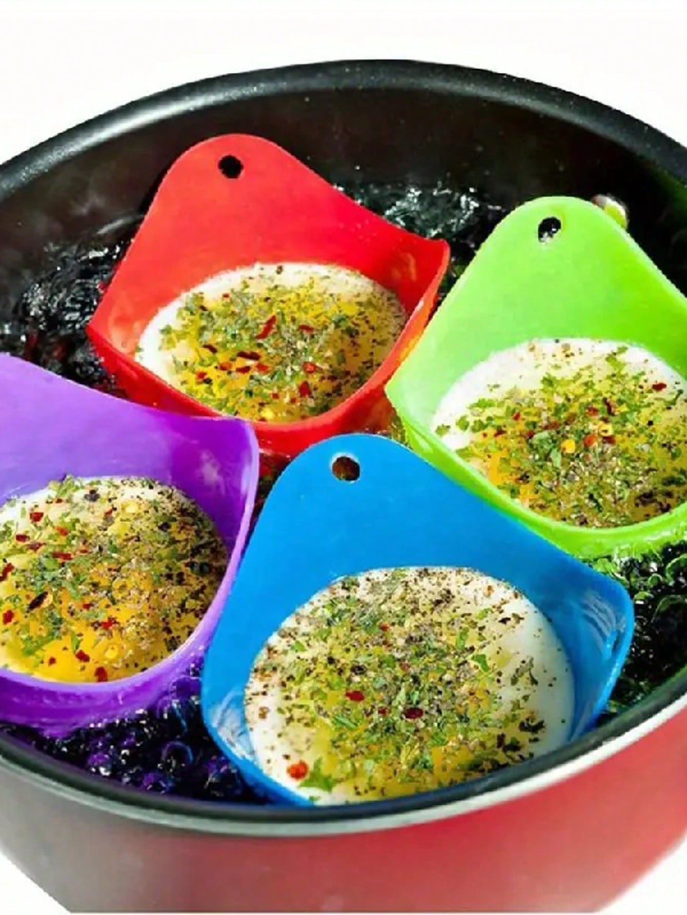 แม่พิมพ์ไข่ต้ม 4 ชิ้น สีสุ่ม ถ - Kitchen Gadgets Air Fryer บทวิจารณ์และราคา