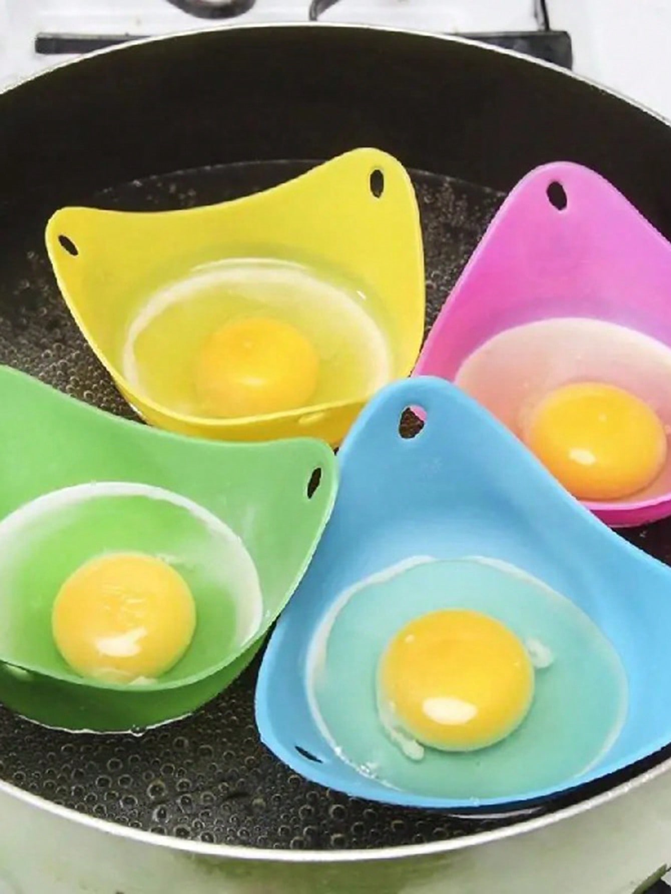แม่พิมพ์ไข่ต้ม 4 ชิ้น สีสุ่ม ถ - Kitchen Gadgets Air Fryer บทวิจารณ์และราคา