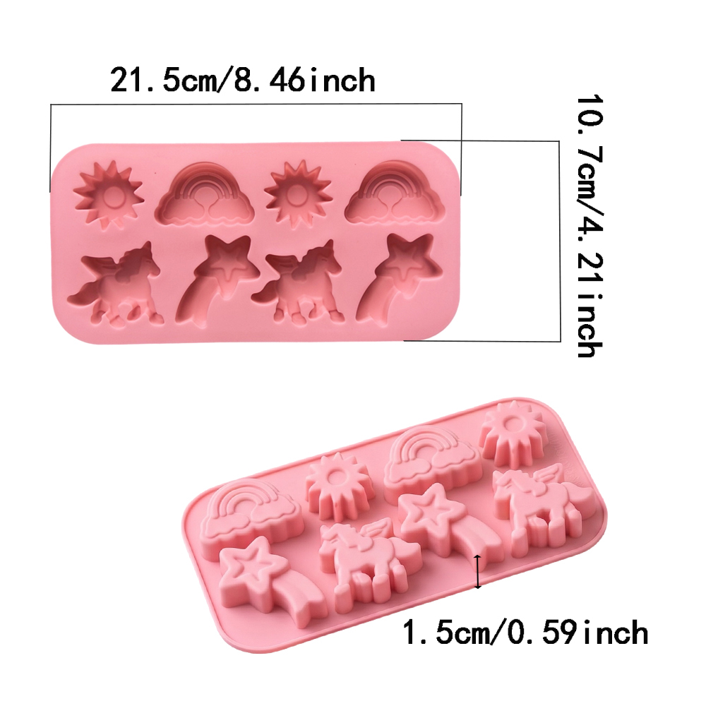 แม่พิมพ์ซิลิโคนทำขนม 8 ช่อง 1  - Silicone Mold Baking บทวิจารณ์และราคา